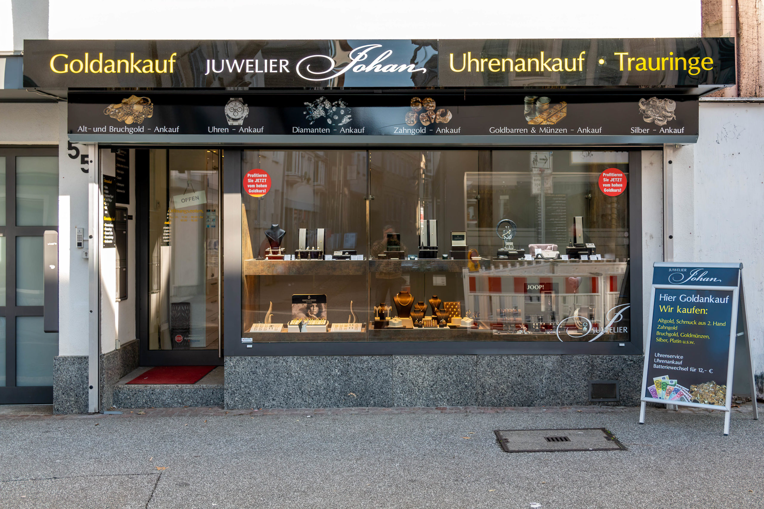 Goldankauf Juwelier Johan in Reutlingen - Storefront